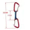 Rock Protection 22kn klättring Quickdraw Professional Safety Lock Extenders Bent Carabiner Sling Mountaineer utomhusutrustning HKD230810