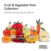 Pchane pluszowe zwierzęta 9 cm urocze seria warzyw czerwony grzyb dzieci wypchane kojące pluszowe zabawki edukacyjne dla dzieci