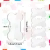 Keychains Lanyards 50PCS Acrylic Keychain Blanks Dog Tag Bone-Shaped Clear Transparent Discs Precut Blanks for Custom Vinyl Project 230810