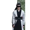Телевидение играет наряд Чэнь Цин Лин Сяо Чжан и тот же стиль мужчина Ханфу хлопковое льняное белье черное боевые искусства мечакман костюм блуд