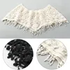 Lenços femininos acessórios Hollow Out Tassel Protection Protection Crochet Knit Cape Lace Cistina Shawl Poncho Collar Fake