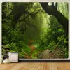 Tapestries Forest Plants Leaves Psychedelic Scene Home Art Decor Tapestry Hippie Boho Decor Yoga Mat Mandala Room Decor Wall Hanging R230811