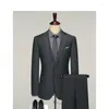 Męskie garnitury na zamówienie pary młodzieńczej sukienki ślubne Blezer Pants Business High-end Classic Spodni SA07-70999