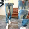 Menans jeans mode gescheurde jeans straatkleding heren zwarte jeans ultradunne slanke hiphop strakke broek hoogwaardige denim kleding casual broek z23081444