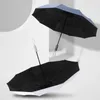 Parasole w pełni automatyczna składana moda prosta parasol deszczowy Kobiety Trzy-odrobinne prezent reklamowy