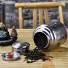 Storage Bottles Tea Caddy Loose Leaf Jar Stainless Steel Tank Bag Portable Case Airtight Container