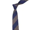 Neck 6cm Casual Ties for Men Skinny Tie Fashion Polyester Plaid Strip Slipsa Business Slim Shirt Accessories Gift Cravate No.31-61 230811