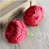 Fleurs décoratives 10 cm simulation de haute qualité Peony Flower Head Wedk Silk DIY Grand artificiel