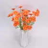 Dekorativa blommor Daisy Artificial Multicolor Mini Diy Decoration Long Branch Buquets Chamomile Wedding Garden Silk Simulate Fake Plants