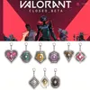 Игра для ключей брелок Valorant Astra Killjoy Jesova Cypher Man Man Key Chain Fashion Accessories Подвесной кольцо для рождественских подарков