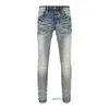 Biker moto en détresse pour hommes Jean Rock Skinny Slim Ripped Hole de qualité supérieure Brand Hip Hop Denim PantrandomText