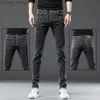 Men's Jeans 2023 Spring/Summer New Men's Fashion Trend Elastic Jeans Men's Casual Slim Fit Comfortable High Quality Feet Pants 28-36 Z230814