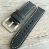 Watch Bands Genuine Leather Band Strap 20mm 22mm 24mm 26mm Men Thick Watchbands Bracelet Belt With Metal Buckle For 230811