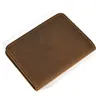 Plånböcker D 100% Cowhide Short Retro Men Brand Designer Vintage Style Men's Purses High Quality Man Card266m