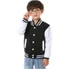 Jackor Kids Baseball Varsity Jackets Childrens Boys Girls Cardigan Casual Sweatshirts Sportwear Coat Outfit Spring Autumn 230811