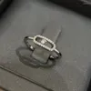 Küme halkaları fransa klasik lüks butik mücevher Bayan FashionDiamond Ring için tek elmas kayma yüzüğü. Bir Nişan Hediyesi