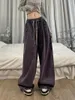 Dżinsy dla kobiet amerykańskie retro 2023 Spring Lantern Wed Leg Pants w trudnej sytuacji zielony swobodny luźny chłopak vintage dla kobiet