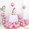 Decoração 25 pçs rosa ouro metal balão feliz aniversário decoração crianças menino menina adultos casamento aniversário noiva para balão