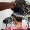 Human Chignons Body Wave 360 ​​Full Spets Hair Pre Plucked Transparent Frontal Brazilian S For Black Women Bling 230811