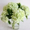 Kwiaty dekoracyjne 1PC duży hortensja jedwab sztuczny kwiat prawdziwy dotyk lateks Fałszywa roślina na domowe przyjęcie weselne wystrój bukiet ślubny Po