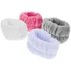 Accessories 4 Pairs Household Face Wash Wristbands Spa Elastic Cuffs Washing Scrunchies Convenient Headband Towel Simple