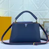 Fashion leather grain handbag Solid color large capacity shoulder bag Multi function wallet card bag mobile phone bag crossbody bag #56409