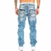 Uefezo Biker Jeans Men Distressed Stretch gescheurde denim broek mannen hiphop slanke gaten punk denim jeans katoenen broek outderwar226t