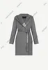 24SS Winter Womens WOOL Overcoat Designer Coats Women Women Flower Print Material Material Coated Coat Coat Lady Trench Coats Long Trench Coats