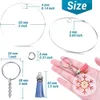 Keychains Lanyards 240PCS Round Acrylic Keychain Set Acrylic Clear Circle Discs Keychain with Leather Tassel Jump Rings DIY Keyring Articles Craft 230810