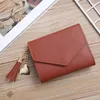 Wallets Love Tassel Women's Wallet Small And Simple Three-Fold Short Bank Card Banknote Storage Ladies Coin Purse