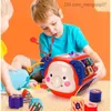 Dra leksaker baby leksaker 6 12 månader aktivitet kub montessori sensor leksaksform sorterare barns 1-års strängutbildning violin leksaker z230814