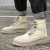 Boots Men Shoes High Top Hightop Sneakers Mens Casual Causal for Sports Flat Men's 2023 Tenis