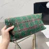 Femmes designers Classic Tweed Preal Sacs d'épaule sacs à main