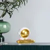 Декоративные объекты статуэтки астронавты для хранения лотки астронавта Статуя с золотом с золотой лоток для хранения лоток для хранения закуски для хранения для домашнего входа 230810