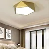 Ceiling Lights Nordic Minimalist Room Light Creative Geometric Diamond Pentagon Modern Indoor Home Bedroom