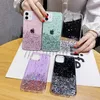 حالات هاتف Glitter لـ iPhone 15 Pro Max 14 Plus 13 12 Samsung Galaxy S23 Ultra A14 A54 A24 A34 A33 A23 A53 A04S Soft TPU Bling Silver Powder Cover