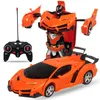 Transformation Toys Robots 2 in 1 Electric RC Auto Transformation Robots Boys Boys Toys Outdoor Remote Control Sports Deformation Auto Robot Model Toy 230811