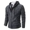 Maglioni maschili con cappuccio con cappuccio con cappuccio maglione a maniche lunghe giacca cardigan con maglieria a maglia a maglia casual calda a maglia 230811