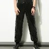 Mens Pants Stage byxor män prom sångare glänsande silver paljett dance streetwear sweatpants costume pantalones de hombre 230810