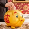 Nowością przedmioty świnia świnka oszczędzająca Secret Duży salon Śliczna ceramiczna ukryta bezpieczna moneta Money Box Kawaii Paper Money Alcancia Decor Home Decor 230810