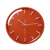 Wall Clocks Glass Wooden Living Room Bedroom Kitchen Orange Lovely Nordic Mute Clock Zegary Na Sciane Home Decor MM60WC