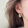 designer stud earring nail earring earring stud Letter Design Earrings Circle Simple High Quality silver sun earring small earring for girl coach earring