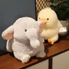 Animais de pelúcia recheados 23-40cm novos estilos dinossauro coelho elefante frango brinquedos adorável gordo piggy plushie recheado macio animal almofada