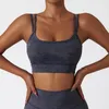 Tenue de yoga Bra de sport féminin Sexy dos à sec le costume de fitness nude nue