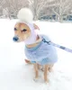 犬のアパレル犬デザイナーの服豪華な毛皮のセーターピンクブルーパープル高品質の温かい暖かいニットウェア