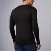 Magliette da uomo T-shirt a maniche lunghe in lana merino 100 Base termica Laye 200 g/m² Assorbente traspirante Antiodore 230810