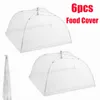 Dinnerware Sets 6 Pcs Anti- Mosquito Cover -Up Mesh Tent Foldable Umbrella Kitchen Table