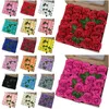 Dekorativa blommor DIY 25 Box Simulation Illustration Wedding Home Gift Flower Decoration Bouquet Festival PC Rose Pink Peony Artificial