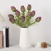 Fleurs décoratives Simulate Artichoke Branch Artificial Flower Plant Home El Decor Arrangement Accessoires Décoration de mariage Faux fruits