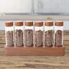 Storage Bottles Coffee Shelf Cereals Nut Sealed With Airtight Lids Bean Cellar Tube Food Container For Shop